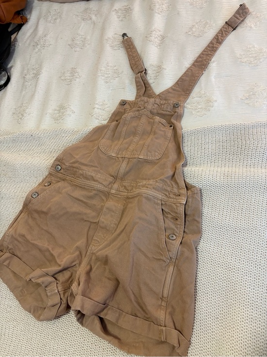 Old Navy Pants - OLD NAVY // Casual Tan Short Overalls Romper